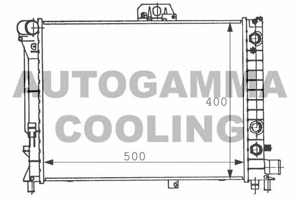 Autogamma 100943 Radiator, engine cooling 100943