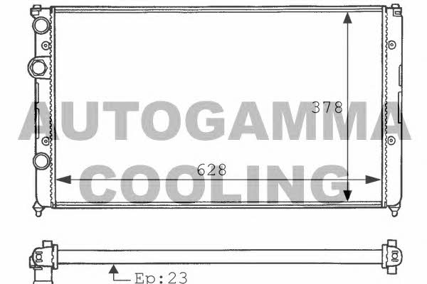 Autogamma 100948 Radiator, engine cooling 100948