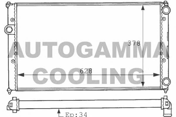 Autogamma 100951 Radiator, engine cooling 100951