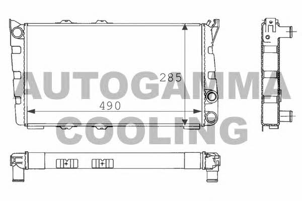 Autogamma 100966 Radiator, engine cooling 100966