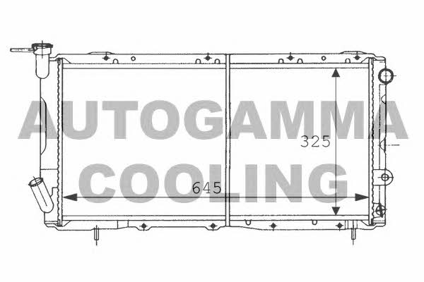 Autogamma 100971 Radiator, engine cooling 100971