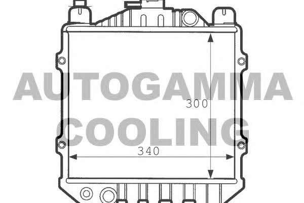 Autogamma 100977 Radiator, engine cooling 100977