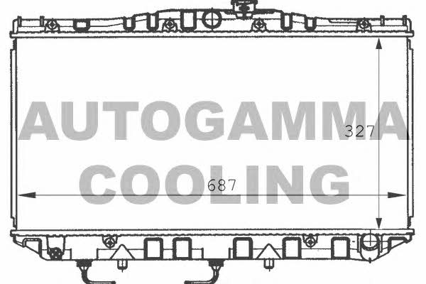 Autogamma 100989 Radiator, engine cooling 100989