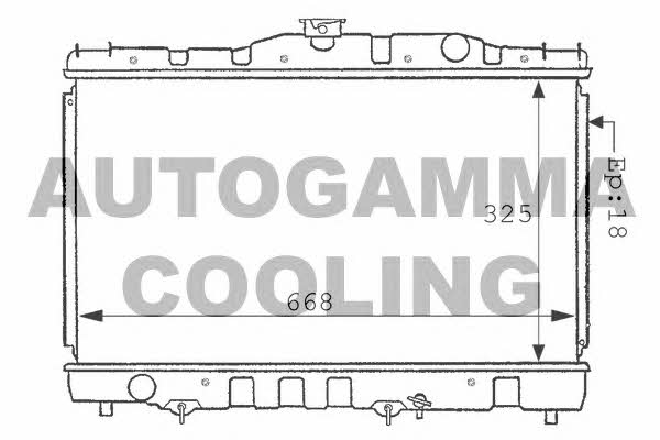 Autogamma 100996 Radiator, engine cooling 100996