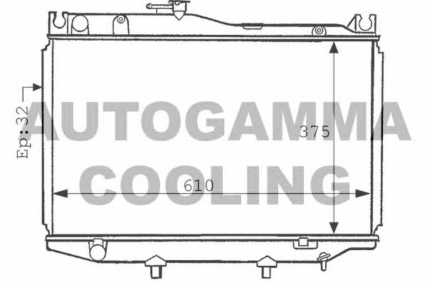 Autogamma 101010 Radiator, engine cooling 101010