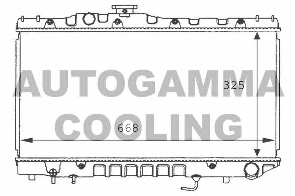 Autogamma 101012 Radiator, engine cooling 101012