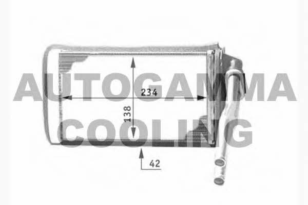 Autogamma 104326 Heat exchanger, interior heating 104326