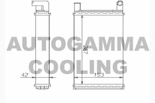 Autogamma 104351 Heat exchanger, interior heating 104351