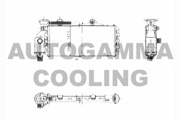 Autogamma 104355 Radiator, engine cooling 104355