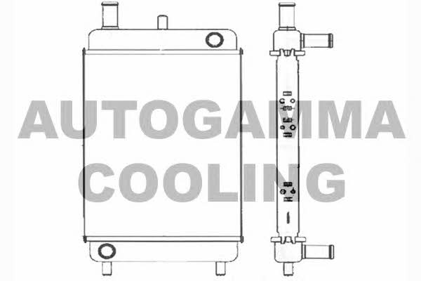 Autogamma 104367 Radiator, engine cooling 104367