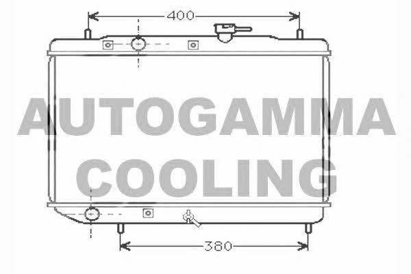 Autogamma 104372 Radiator, engine cooling 104372