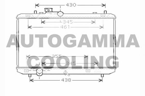 Autogamma 104377 Radiator, engine cooling 104377