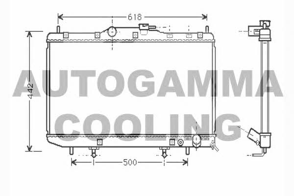 Autogamma 104378 Radiator, engine cooling 104378