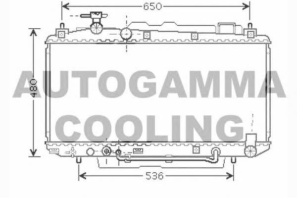 Autogamma 104382 Radiator, engine cooling 104382