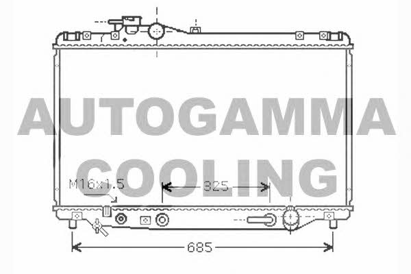 Autogamma 104383 Radiator, engine cooling 104383
