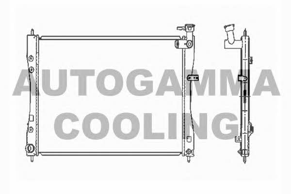 Autogamma 104418 Radiator, engine cooling 104418