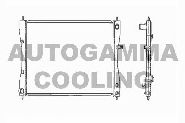 Autogamma 104419 Radiator, engine cooling 104419