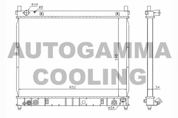 Autogamma 104425 Radiator, engine cooling 104425