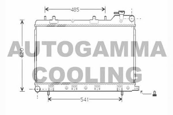 Autogamma 104434 Radiator, engine cooling 104434