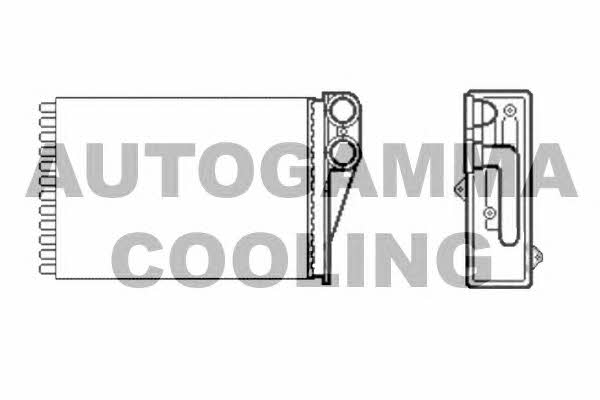 Autogamma 104467 Heat exchanger, interior heating 104467