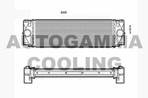 Autogamma 104488 Intercooler, charger 104488