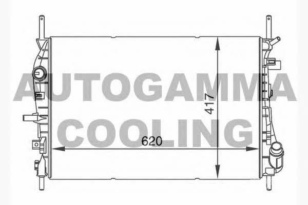 Autogamma 104509 Radiator, engine cooling 104509