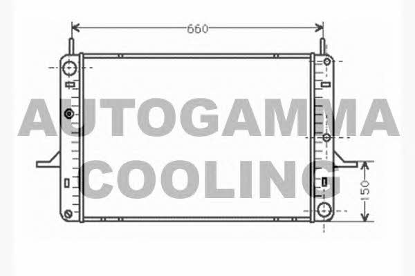 Autogamma 104510 Radiator, engine cooling 104510