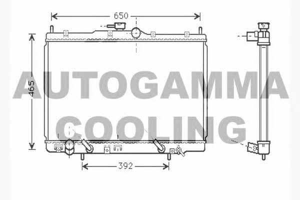 Autogamma 104511 Radiator, engine cooling 104511