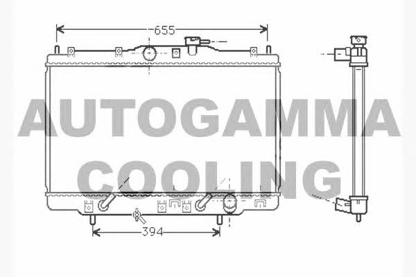 Autogamma 104512 Radiator, engine cooling 104512