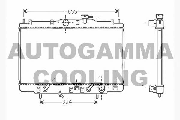 Autogamma 104513 Radiator, engine cooling 104513