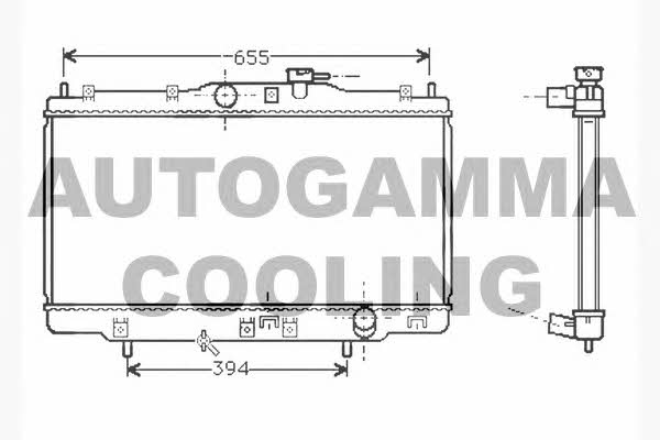 Autogamma 104514 Radiator, engine cooling 104514