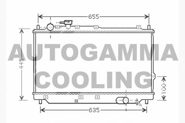 Autogamma 104521 Radiator, engine cooling 104521