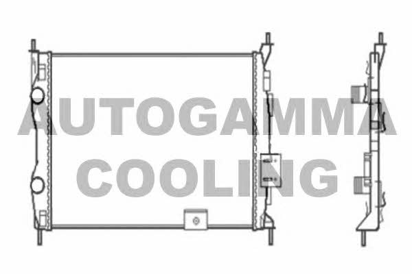 Autogamma 104527 Radiator, engine cooling 104527