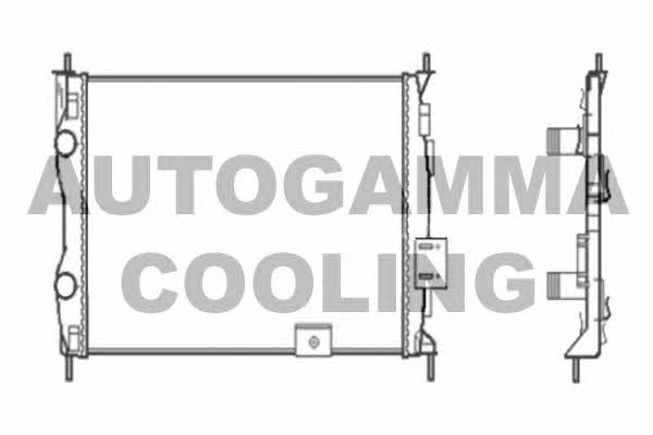Autogamma 104528 Radiator, engine cooling 104528