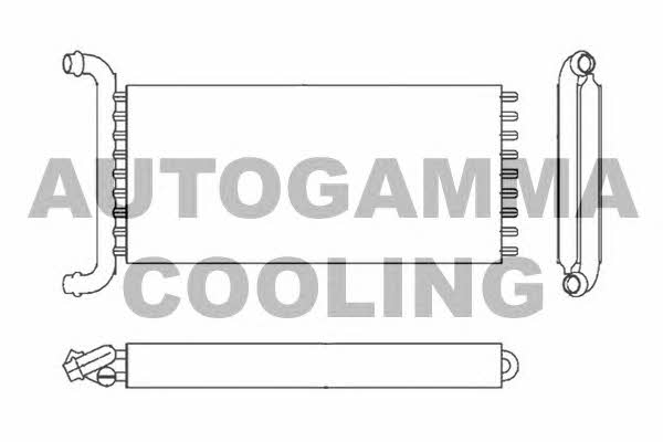 Autogamma 104546 Heat exchanger, interior heating 104546