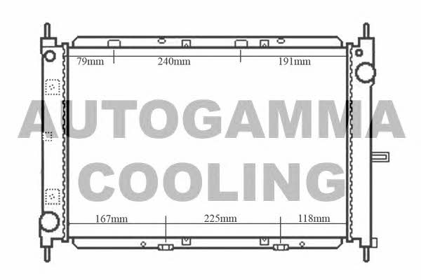 Autogamma 104551 Radiator, engine cooling 104551