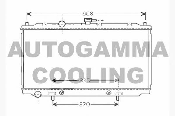 Autogamma 104553 Radiator, engine cooling 104553