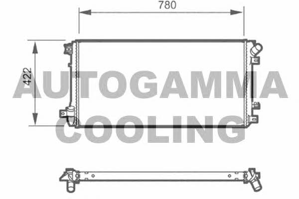 Autogamma 104559 Radiator, engine cooling 104559