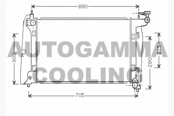 Autogamma 104570 Radiator, engine cooling 104570