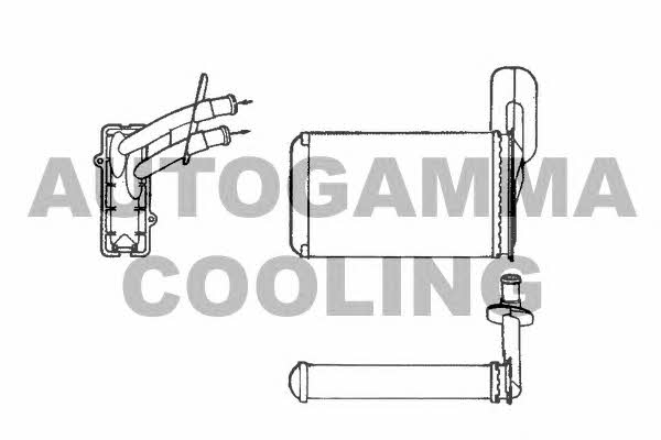 Autogamma 101775 Heat exchanger, interior heating 101775