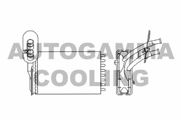 Autogamma 101776 Heat exchanger, interior heating 101776