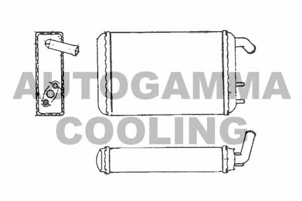 Autogamma 101785 Heat exchanger, interior heating 101785
