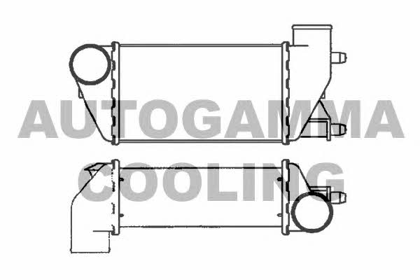 Autogamma 101852 Intercooler, charger 101852