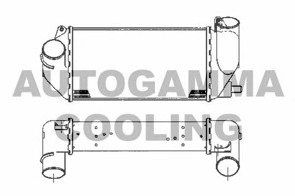 Autogamma 101897 Intercooler, charger 101897