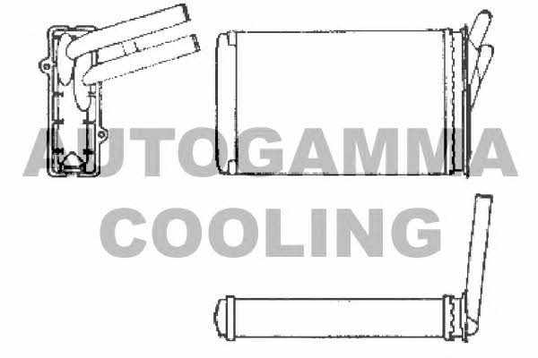 Autogamma 101972 Heat exchanger, interior heating 101972