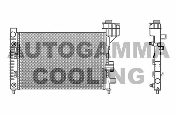 Autogamma 102000 Radiator, engine cooling 102000