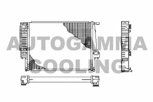 Autogamma 102036 Radiator, engine cooling 102036