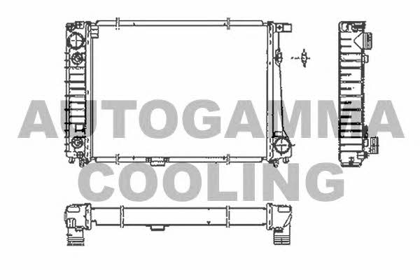 Autogamma 102043 Radiator, engine cooling 102043