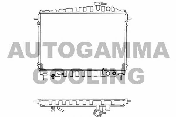 Autogamma 102102 Radiator, engine cooling 102102