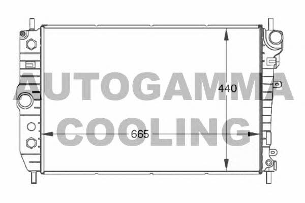 Autogamma 102129 Radiator, engine cooling 102129